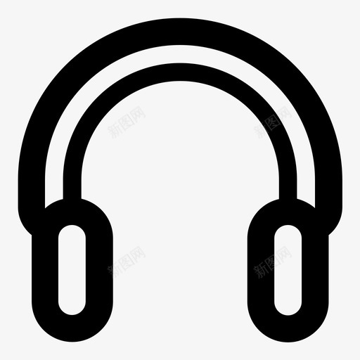 耳机听筒听音乐图标svg_新图网 https://ixintu.com 听筒 听音乐 声音 收音机 有用的图标电脑硬件 电视 电话 耳机