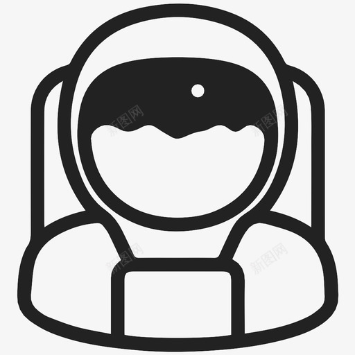 宇航员工程师月球图标svg_新图网 https://ixintu.com 外太空 太阳 宇航员 工程师 旅行 月球 研究
