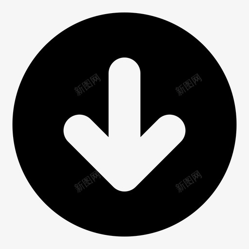 向下箭头南部路线图标svg_新图网 https://ixintu.com 下一个 南部 向下箭头 导航 底部 旅行 移动 路线