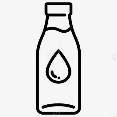 奶瓶玻璃饮料图标图标