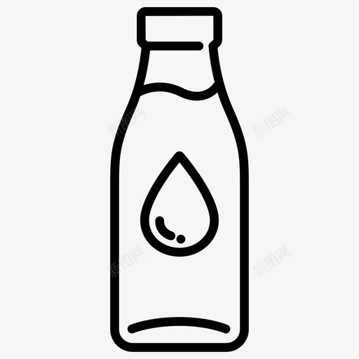 奶瓶玻璃饮料图标svg_新图网 https://ixintu.com 分配器 可回收 奶瓶 容器 滗瓶 玻璃 饮料 饮料饮料