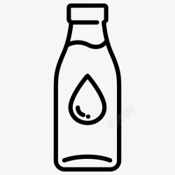 可回收瓶奶瓶玻璃饮料图标高清图片