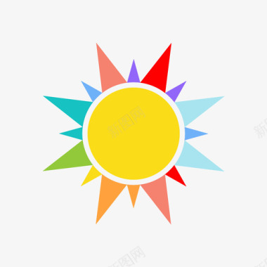 太阳品牌乐趣图标图标