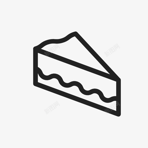 cheese cake图标svg_新图网 https://ixintu.com cheese cake