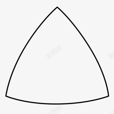 曲线三角形已售出形状图标图标