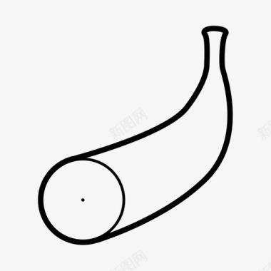 香蕉皮水果片零食图标图标