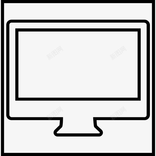 imac屏幕桌面显示器图标svg_新图网 https://ixintu.com imac 屏幕桌面显示器
