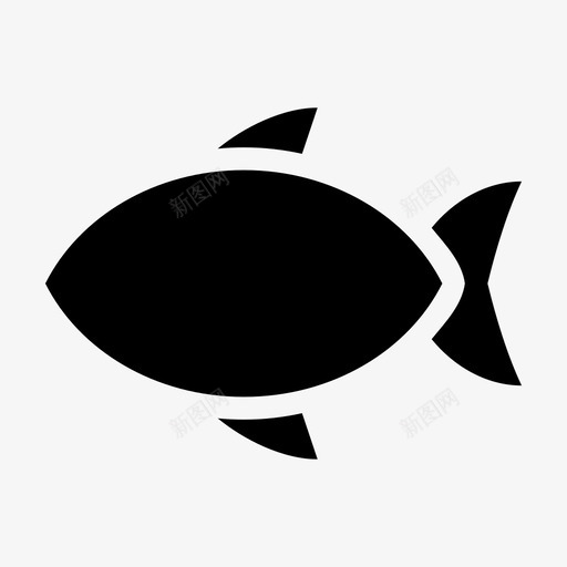 鱼动物鳕鱼图标svg_新图网 https://ixintu.com 动物 厨房雕文 块 展示块 材料 海 食物 鱼 鳕鱼