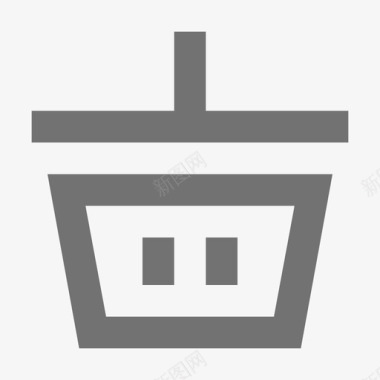 购物篮购物和零售材料标图标图标