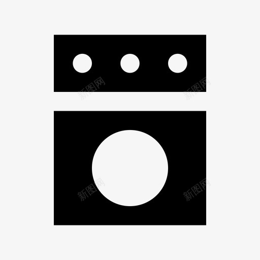 炉灶家具材料标图标svg_新图网 https://ixintu.com 家具材料设计图标 炉灶
