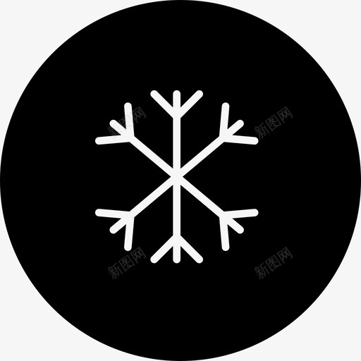 雪花坚实的应用程序图标svg_新图网 https://ixintu.com 坚实的应用程序图标 雪花