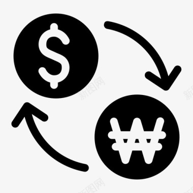 货币兑换交易货币图标图标