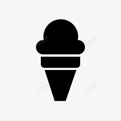 冰淇淋糖舔图标svg_新图网 https://ixintu.com 一般 享受 冰淇淋 冷 普通 甜 糖 舔