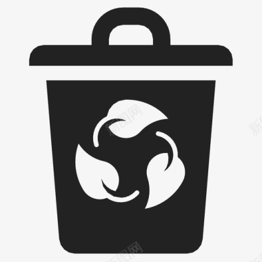 回收站绿色产品到回收中心图标图标