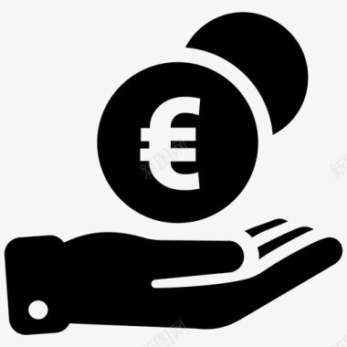 欧元删除利润图标图标