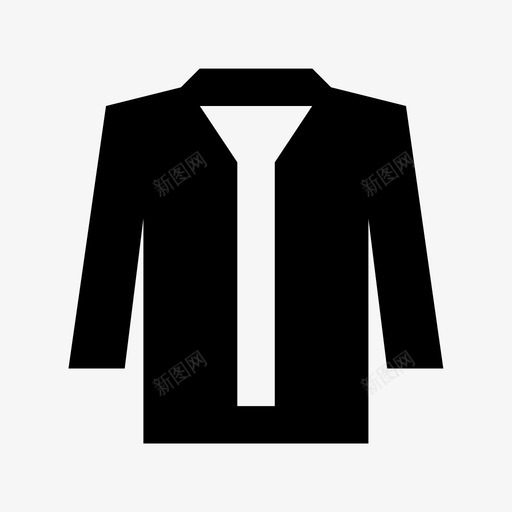衬衫已售无图标svg_新图网 https://ixintu.com hold 商务装 已售 无 服装材料设计图标 正装 男装 粗体 衬衫 金色 领带