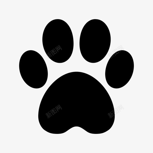 爪印宠物印成形图标svg_新图网 https://ixintu.com 克隆 宠物印 干燥 成形 手机用户界面 放大 服装 爪印 狗