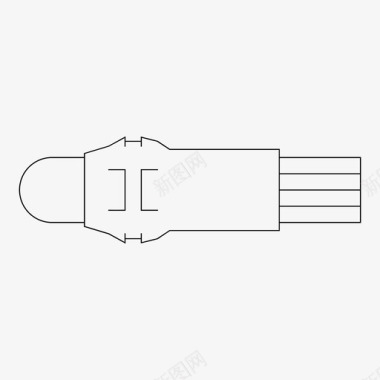 led像素pd12粗体金色图标图标