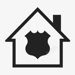 保护令警察令盾牌安全图标高清图片