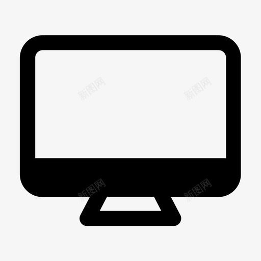 显示器计算机led图标svg_新图网 https://ixintu.com led 屏幕 显示器 电视 终端 视频 计算机