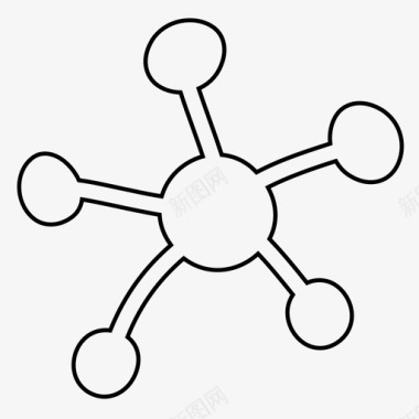 细菌病毒有机体图标图标