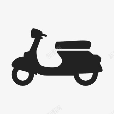 vespa自行车摩托车图标图标