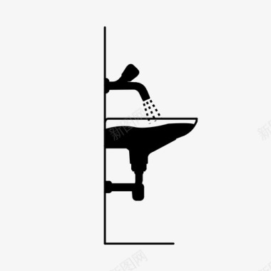 浴室洗衣机水槽图标图标