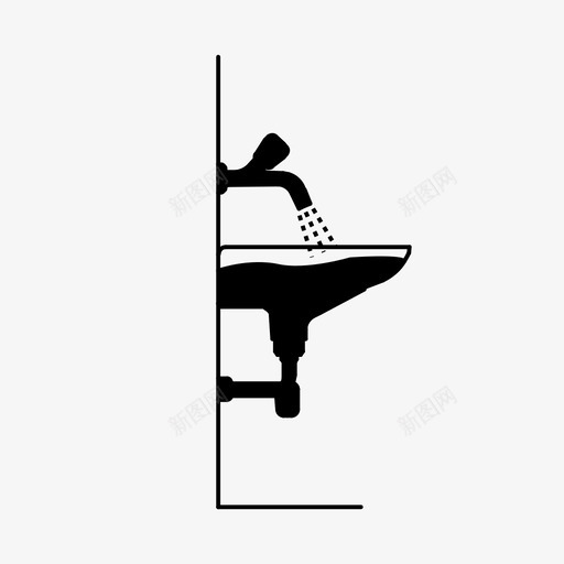浴室洗衣机水槽图标svg_新图网 https://ixintu.com 水槽 洗脸盆 洗衣机 浴室