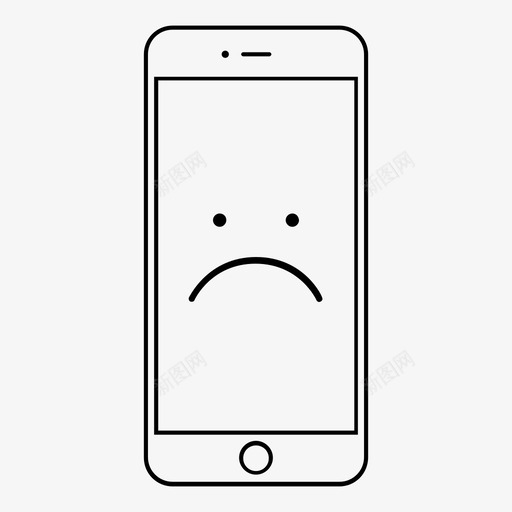 悲伤的电话智能手机展示品图标svg_新图网 https://ixintu.com 展示品 悲伤的电话 情感 情感手机 手机 技术 智能手机 材料 物体 物品