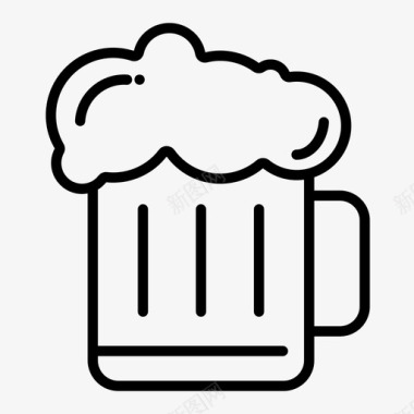 啤酒烈性啤酒饮料图标图标