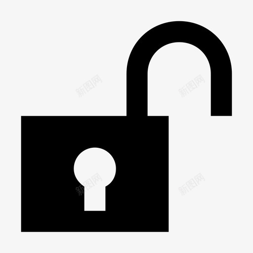 解锁访问禁用图标svg_新图网 https://ixintu.com 云数据技术材料设计图标 保护 安全 打开 挂锁 禁用 脱离 解锁 访问