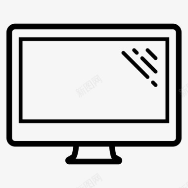 显示器计算机图形图标图标