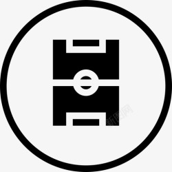 圆形场地游戏场地商务服务圆形实心卷3图标高清图片