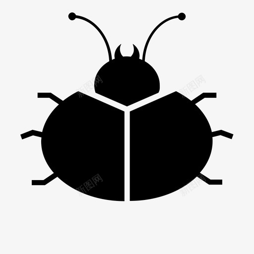 甲壳虫虫子收集图标svg_新图网 https://ixintu.com 甲壳虫 虫子收集