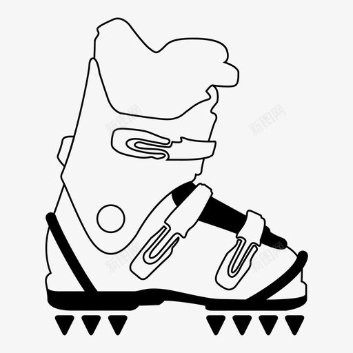 滑雪靴鞋斯卡彭图标svg_新图网 https://ixintu.com 克隆 冰 斯卡彭 毛绒 派 滑雪靴 滑雪靴技术 精致 脚 蛋糕 鞋