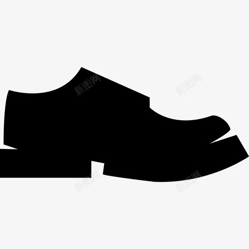 黑色男鞋侧视轮廓商业购物图标svg_新图网 https://ixintu.com 商业 购物 黑色男鞋侧视轮廓