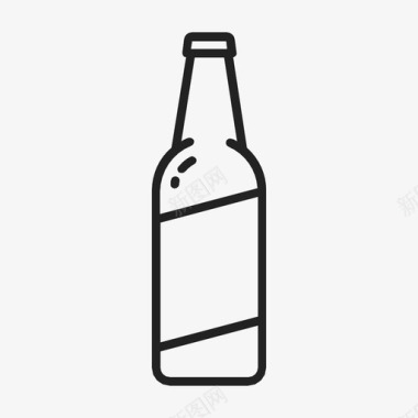 啤酒开放式图形图标图标
