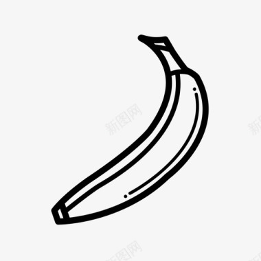 香蕉食用开花植物图标图标