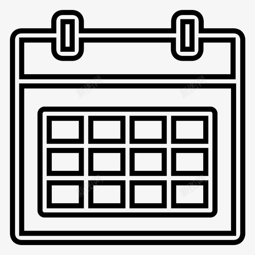 日历议程日图标svg_新图网 https://ixintu.com 日 日历 日程安排 日程安排日历组织者 月 组织者 计划 计划员 议程