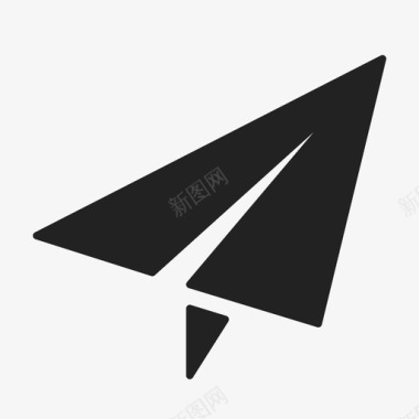 纸飞机展示件发送图标图标