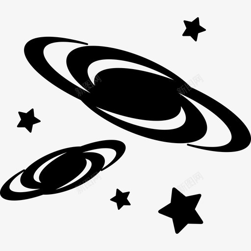 星系团形状空间图标svg_新图网 https://ixintu.com 形状 星系团 空间图标