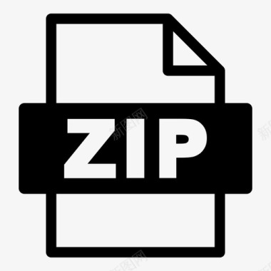 zip文件格式软件网络工作图标图标