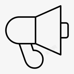 矢量绿色扩音器扩音器绿色扩音器黑色扩音器图标高清图片