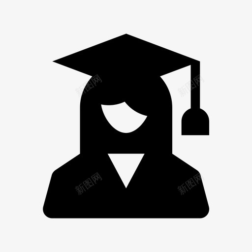 毕业人物头像材料标图标svg_新图网 https://ixintu.com 人物头像材料设计图标 毕业