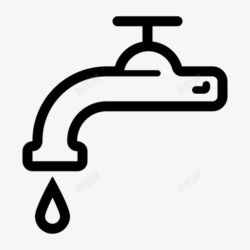 水龙头开始签名图标svg_新图网 https://ixintu.com 修理 建筑 开始 弓箭手 水管工 水龙头 点击 签名 简历