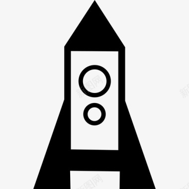火箭飞船交通工具科学偶像图标图标