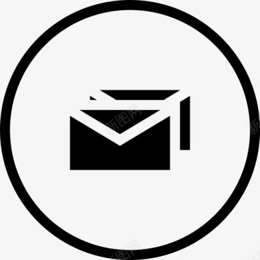邮件多封信件图标图标