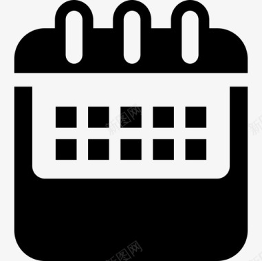年度日历变体界面日历图标图标