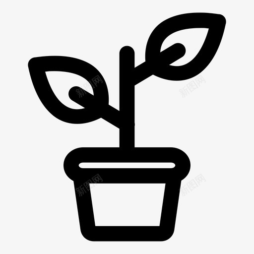 植物光合作用自然图标svg_新图网 https://ixintu.com 光合作用 叶子 园艺 植物 生态 生长 绿色 自然 茎