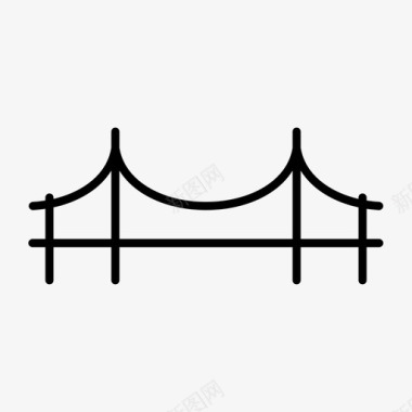 桥建筑桥梁图标图标